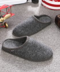 le kapmoz men's boiled wool house slippers