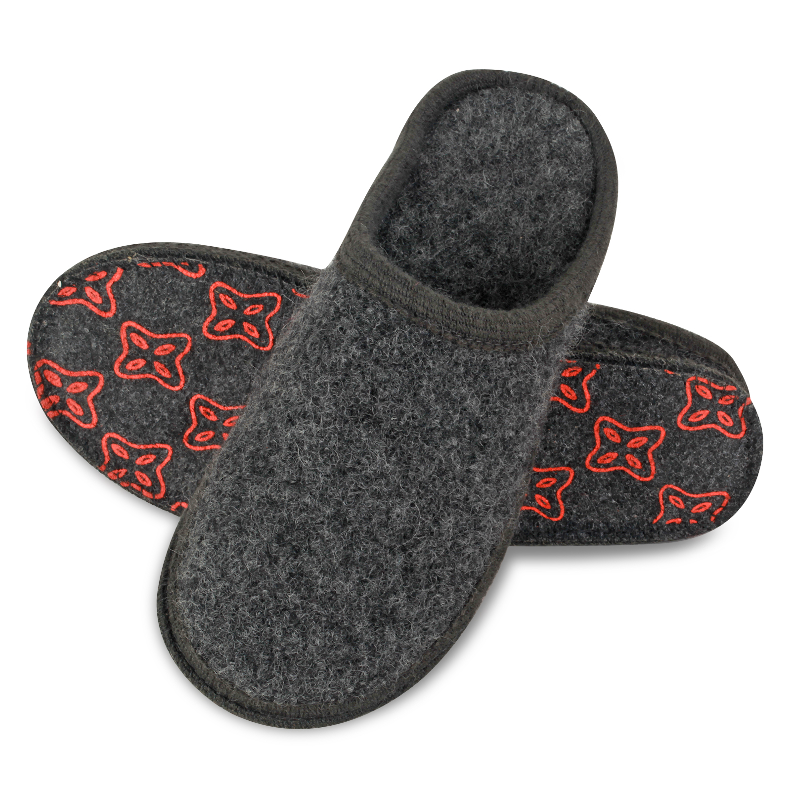 le kapmoz men's boiled wool house slippers