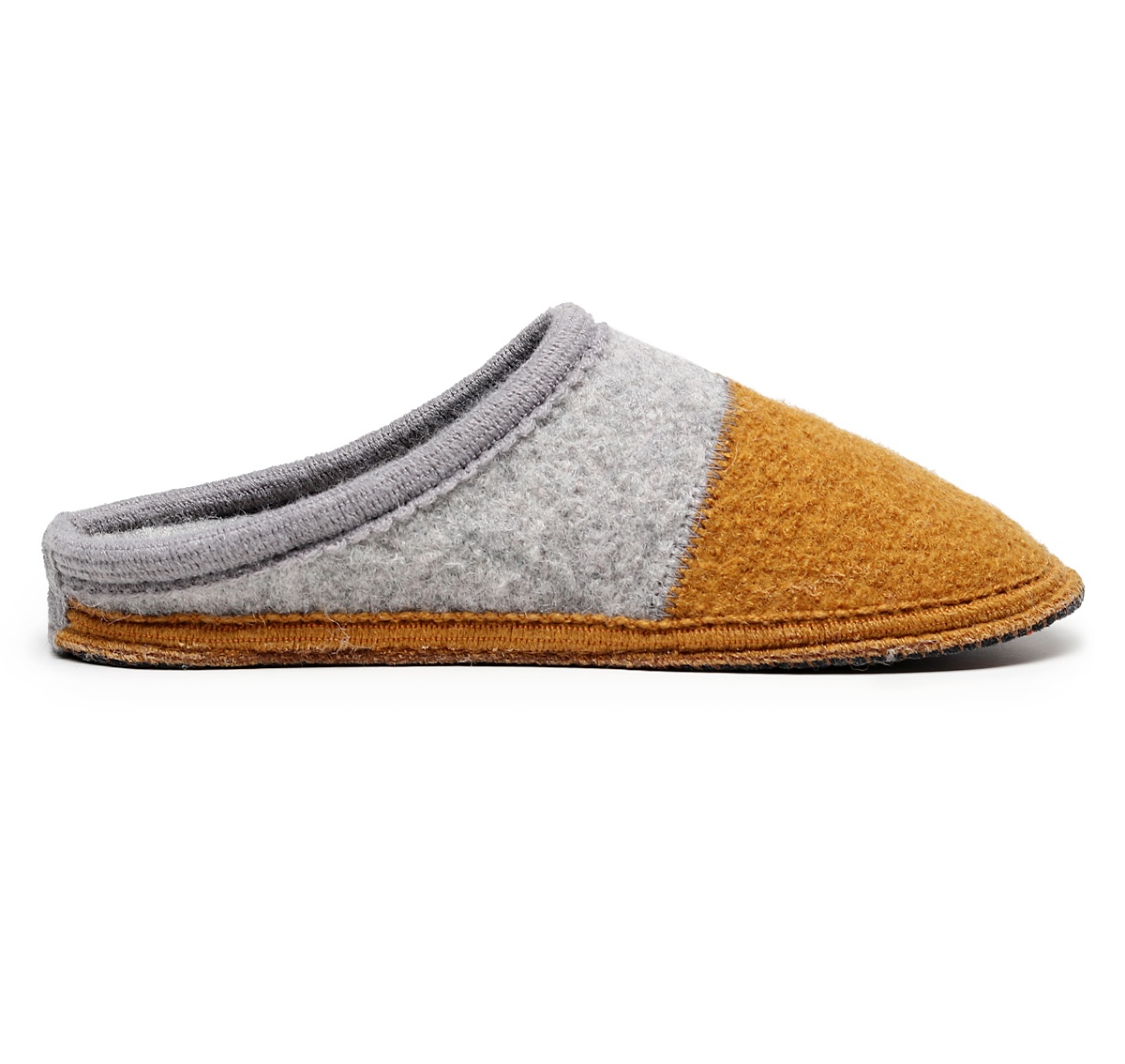 Men's Boiled Wool House Slippers Breathable Winter Warm Slip on Mules ...